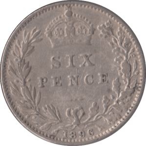 1896 SIXPENCE ( VF ) - Sixpence - Cambridgeshire Coins