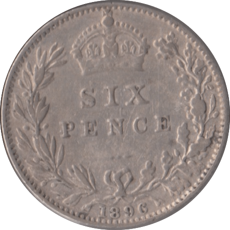 1896 SIXPENCE ( VF ) - Sixpence - Cambridgeshire Coins
