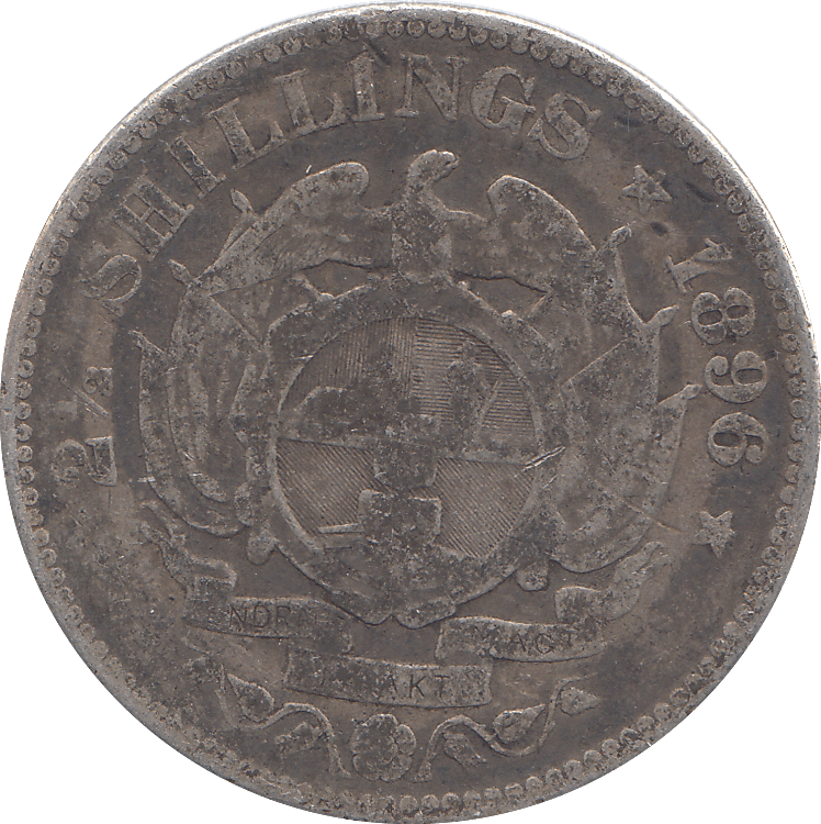 1896 SOUTH AFRICA HALF CROWN - WORLD COINS - Cambridgeshire Coins