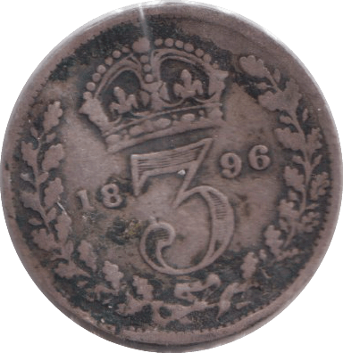 1896 THREEPENCE ( FINE ) - WORLD COINS - Cambridgeshire Coins