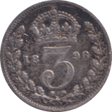 1896 THREEPENCE ( GF ) - THREEPENCE - Cambridgeshire Coins