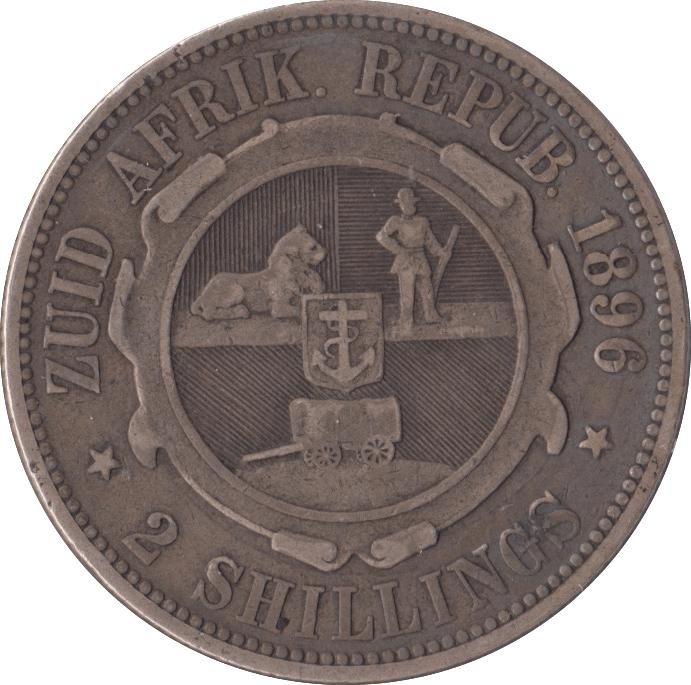 1896 TWO SHILLING SOUTH AFRICA - WORLD COINS - Cambridgeshire Coins