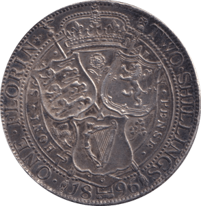 1896 TWO SHILLINGS ( GVF ) - TWO SHILLINGS - Cambridgeshire Coins