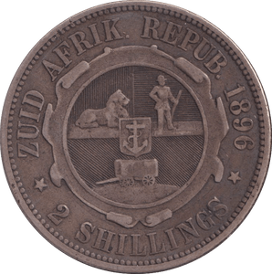 1896 TWO SHILLINGS SOUTH AFRICA - WORLD COINS - Cambridgeshire Coins