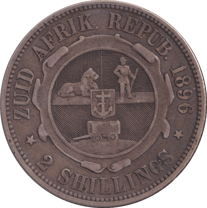 1896 TWO SHILLINGS SOUTH AFRICA - WORLD COINS - Cambridgeshire Coins