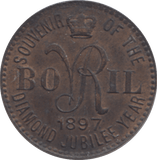 1897 ADVERT MEDAL BOVRIL - WORLD COINS - Cambridgeshire Coins