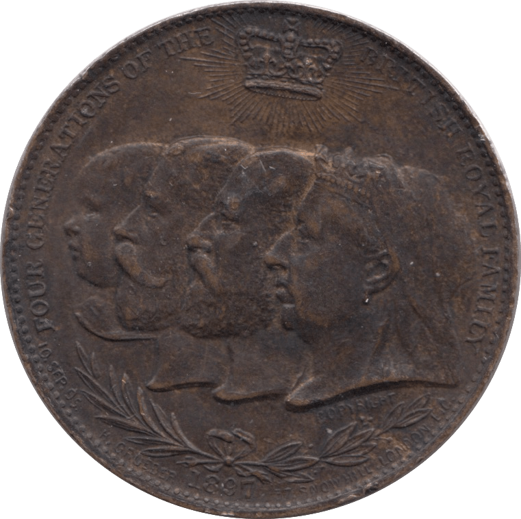1897 COMMEMORATIVE QUEEN VICTORIA MEDALLION - MEDALS & MEDALLIONS - Cambridgeshire Coins