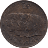 1897 COMMEMORATIVE QUEEN VICTORIA MEDALLION - MEDALS & MEDALLIONS - Cambridgeshire Coins