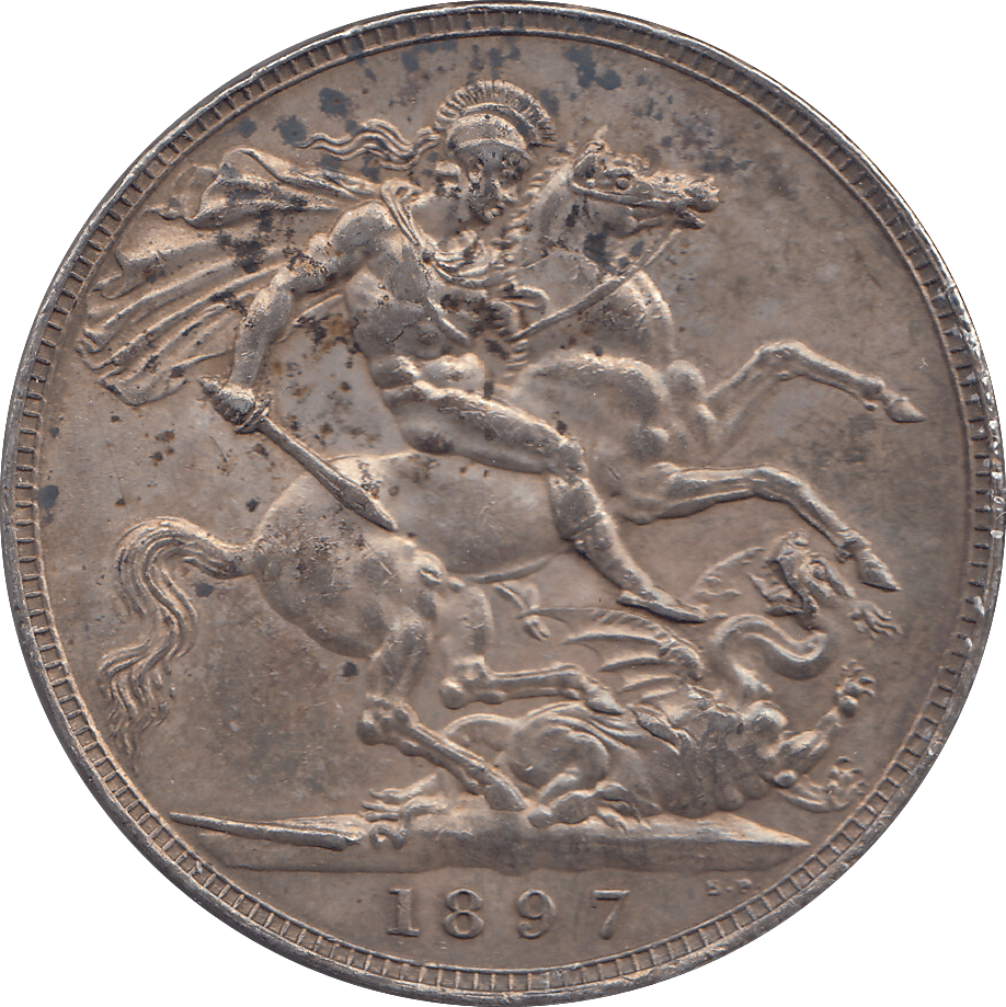 1897 CROWN ( AUNC ) - WORLD COINS - Cambridgeshire Coins