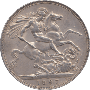 1897 CROWN ( EF ) - CROWN - Cambridgeshire Coins