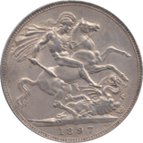 1897 CROWN ( EF ) - CROWN - Cambridgeshire Coins