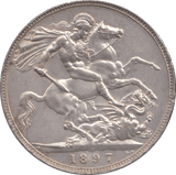 1897 CROWN ( EF ) - CROWN - Cambridgeshire Coins