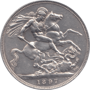 1897 CROWN ( EF ) - CROWN - Cambridgeshire Coins