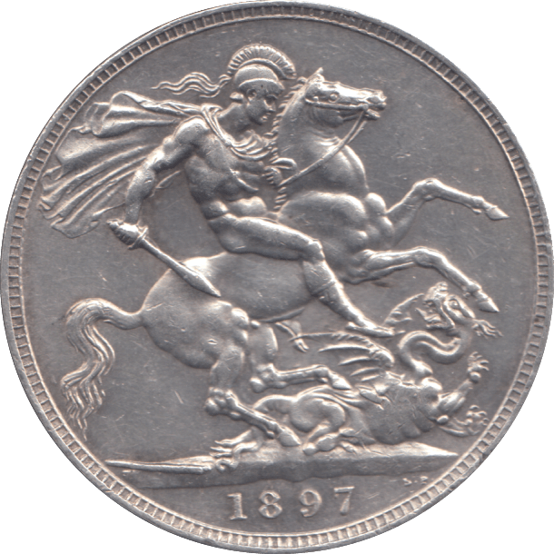 1897 CROWN ( EF ) - CROWN - Cambridgeshire Coins