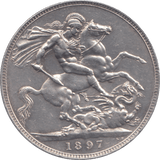 1897 CROWN ( EF ) - CROWN - Cambridgeshire Coins