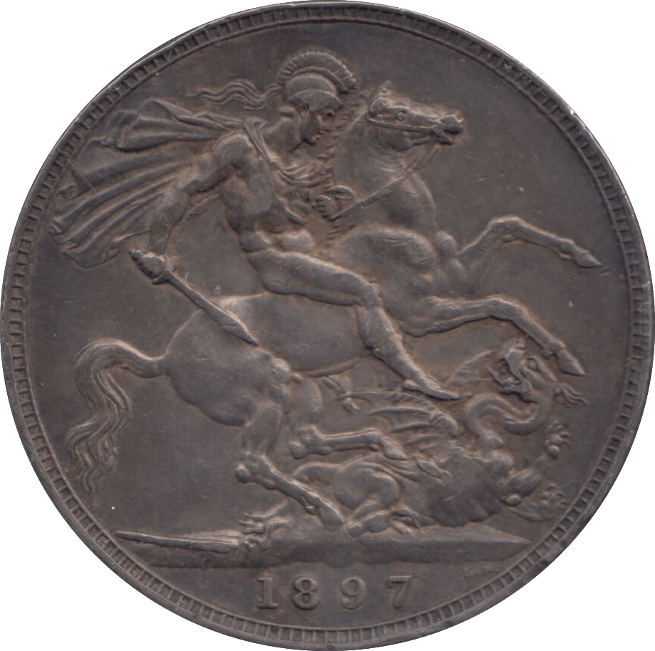 1897 CROWN ( EF ) - CROWN - Cambridgeshire Coins