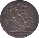 1897 CROWN ( EF ) - CROWN - Cambridgeshire Coins