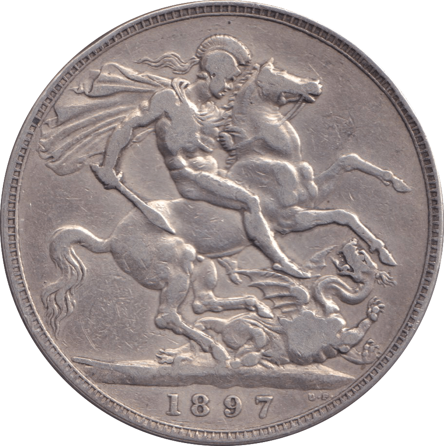1897 CROWN ( F ) - CROWN - Cambridgeshire Coins