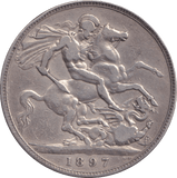 1897 CROWN ( F ) - CROWN - Cambridgeshire Coins