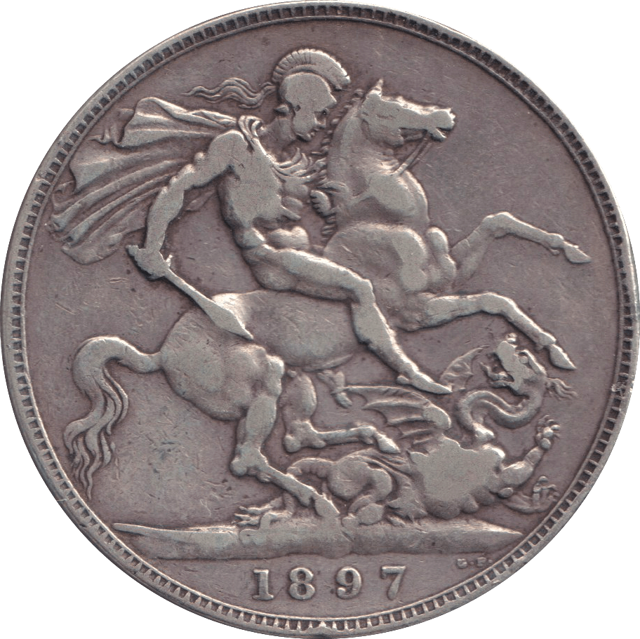 1897 CROWN ( FINE ) - CROWN - Cambridgeshire Coins