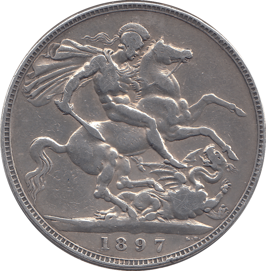 1897 CROWN ( FINE ) - CROWN - Cambridgeshire Coins