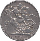 1897 CROWN ( FINE ) - CROWN - Cambridgeshire Coins