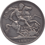 1897 CROWN ( FINE ) - CROWN - Cambridgeshire Coins