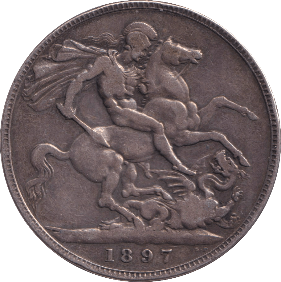 1897 CROWN ( FINE ) - CROWN - Cambridgeshire Coins