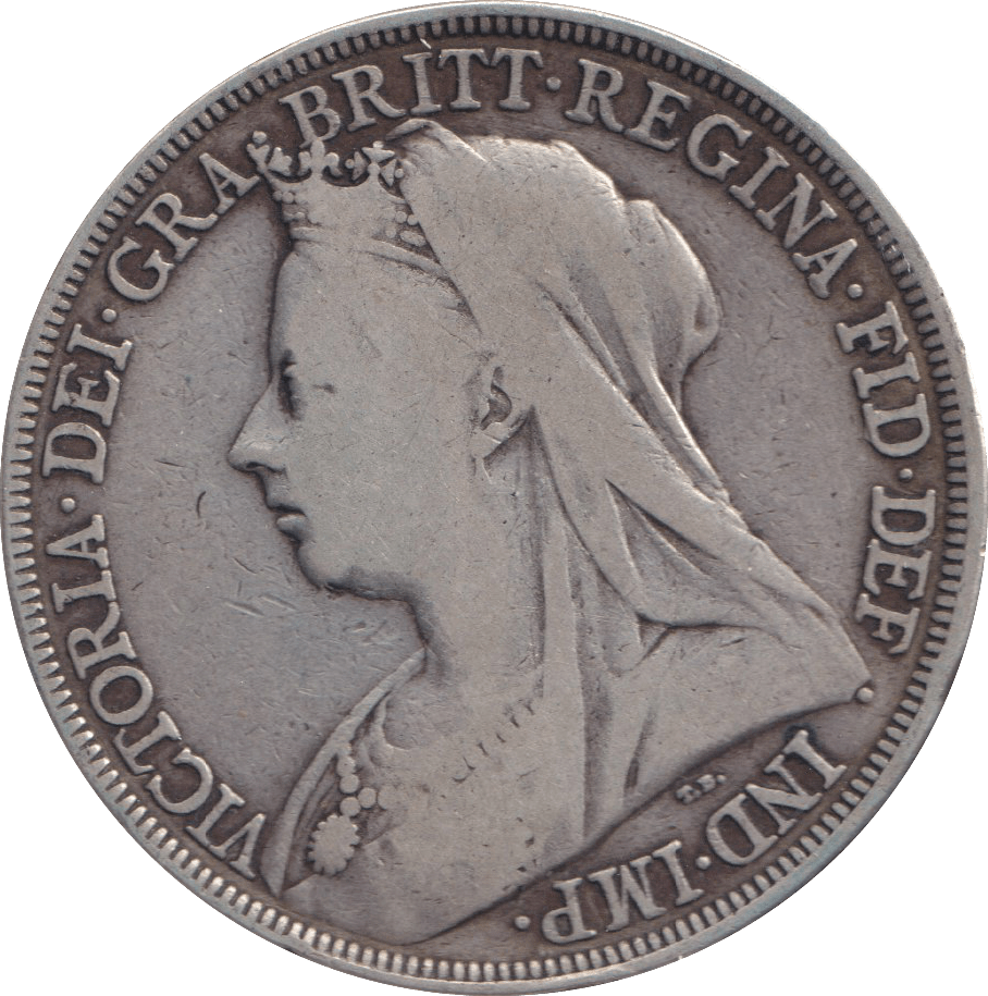 1897 CROWN ( FINE ) - FLORIN - Cambridgeshire Coins