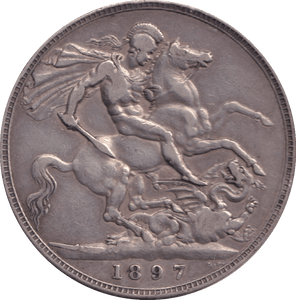 1897 CROWN ( GF ) - CROWN - Cambridgeshire Coins