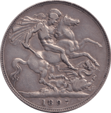 1897 CROWN ( GF ) - CROWN - Cambridgeshire Coins