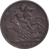1897 CROWN ( GF ) - CROWN - Cambridgeshire Coins