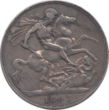1897 CROWN ( GF ) - CROWN - Cambridgeshire Coins