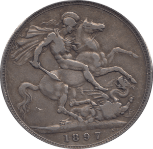1897 CROWN ( GF ) - CROWN - Cambridgeshire Coins