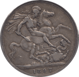 1897 CROWN ( GF ) - CROWN - Cambridgeshire Coins