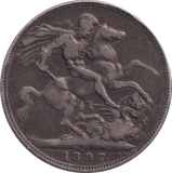 1897 CROWN ( GF ) - CROWN - Cambridgeshire Coins