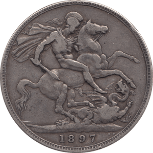1897 CROWN ( GF ) - CROWN - Cambridgeshire Coins
