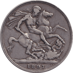 1897 CROWN ( GF ) - CROWN - Cambridgeshire Coins