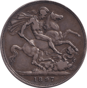 1897 CROWN ( GF ) - CROWN - Cambridgeshire Coins