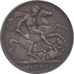 1897 CROWN ( GF ) - CROWN - Cambridgeshire Coins