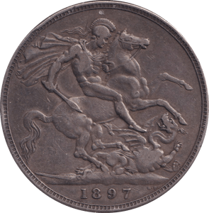 1897 CROWN ( GF ) - CROWN - Cambridgeshire Coins