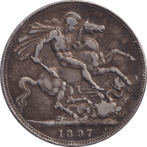 1897 CROWN ( GF ) - CROWN - Cambridgeshire Coins