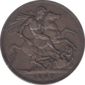 1897 CROWN ( GF ) - CROWN - Cambridgeshire Coins