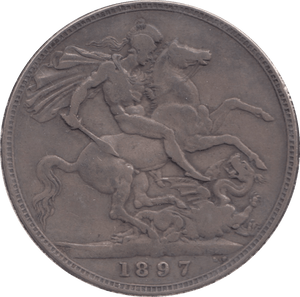 1897 CROWN ( GF ) - Crown - Cambridgeshire Coins