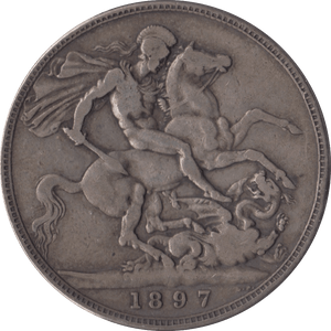 1897 CROWN ( GF ) - Crown - Cambridgeshire Coins