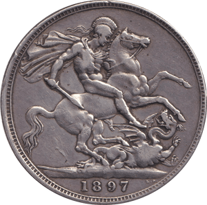 1897 CROWN ( GF ) - CROWN - Cambridgeshire Coins