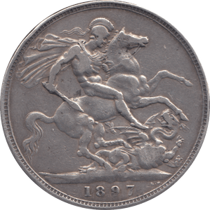 1897 CROWN ( GF ) - CROWN - Cambridgeshire Coins