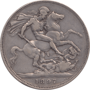 1897 CROWN ( GF ) - CROWN - Cambridgeshire Coins