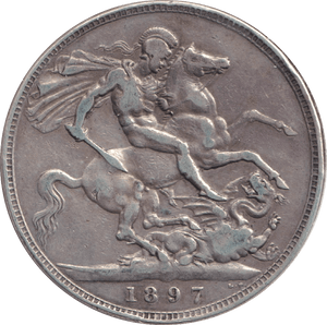 1897 CROWN ( GF ) - CROWN - Cambridgeshire Coins