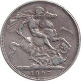 1897 CROWN ( GF ) - CROWN - Cambridgeshire Coins